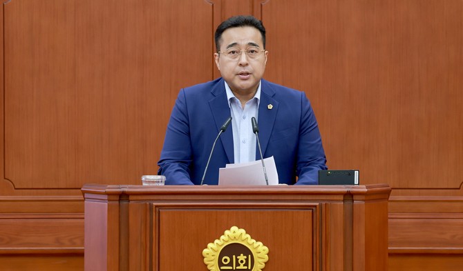 제288회 임시회 제3차 본회의_김영삼 의원 5분 자유발언 모습. ⓒ 의회사무국