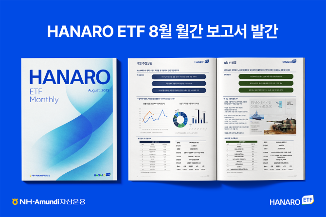 NH-Amundi자산운용은 '8월 HANARO ETF Monthly Report'를 발간했다 밝혔다. ⓒ NH-Amundi 자산운용