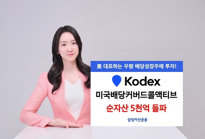 삼성자산운용은 6일 KODEX 미국배당커버드콜액티브의 순자산이 5080억을 기록하며 5000억원을 돌파했다고 밝혔다. ⓒ 삼성자산운용