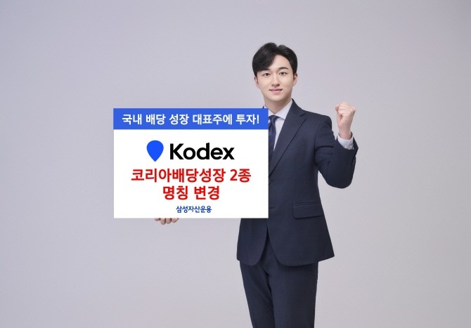 삼성자산운용은 기존 'KODEX 배당성장'의 명칭을 'KODEX 코리아배당성장'으로, 'KODEX 배당성장채권혼합'의 명칭을 'KODEX 코리아배당성장채권혼합'으로 변경했다고 밝혔다. ⓒ 삼성자산운용
