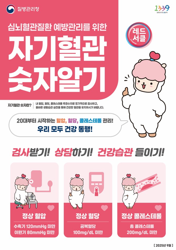 천안시 보건소 심뇌혈관질환 바로알기 홍보문. ⓒ 천안시