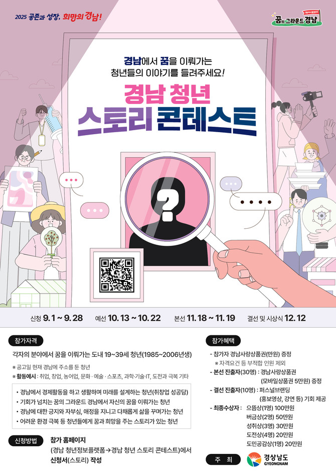 경남청년 스토리 콘테스트. ⓒ 경남도