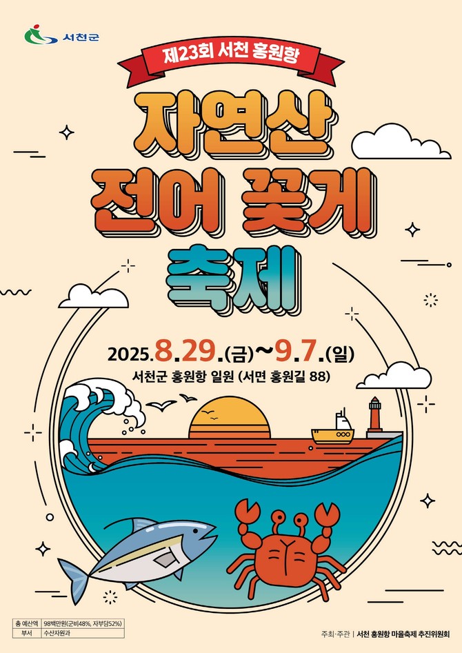 제23회 자연산 전어·꽃게 축제 이미지. ⓒ 서천군
