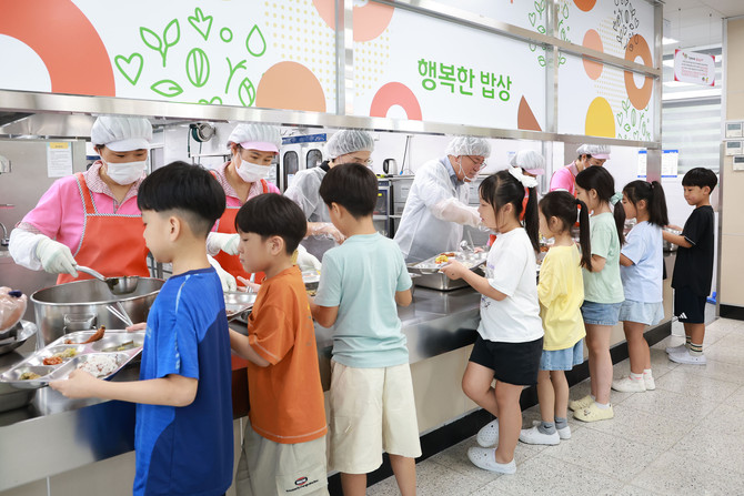 먹거리통합지원센터 식재료 공급. ⓒ 산청군