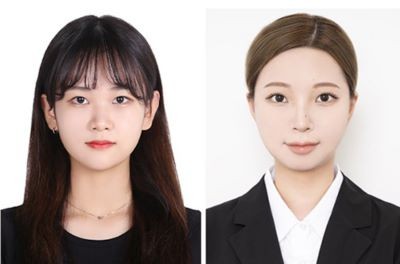사진 왼쪽부터 대구대 대학원 컴퓨터정보공학과 석사과정 박은영·이지영 학생. ⓒ 대구대학교