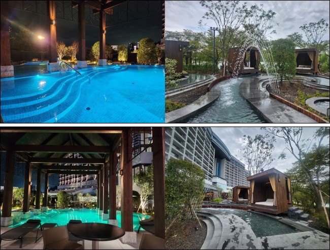 웰니스 풀앤스파 실외풀 전경. = 추민선 기자