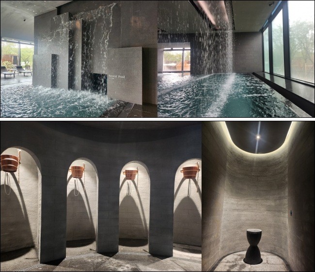 소노캄 경주 웰니스 풀앤스파 실내 메인풀. = 추민선 기자