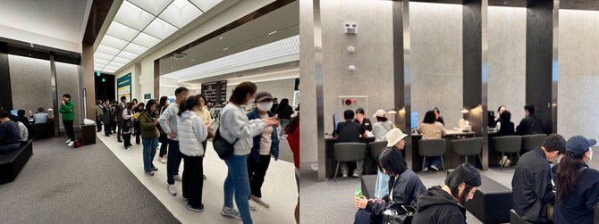 신혼부부부터 3세대 가족까지, 다양한 연령층이 실제 거주를 전제로 상담을 이어갔다. = 김주환 기자