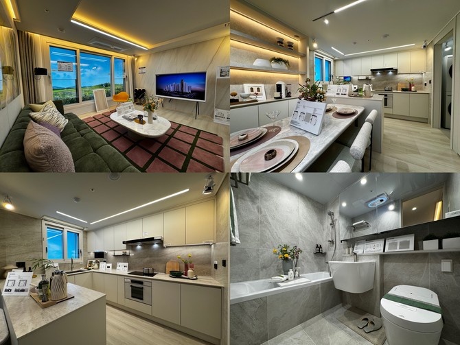 74㎡ 타입은 4베이 판상형 구조와 넉넉한 수납 설계로 실사용 면적을 극대화한 실속형 평면이다. = 김주환 기자