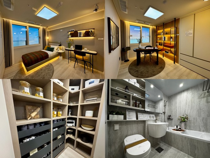 넓은 복도와 드레스룸, 고급 마감재가 적용된 84㎡타입은 생활 품질을 한 단계 끌어올렸다. = 김주환 기자