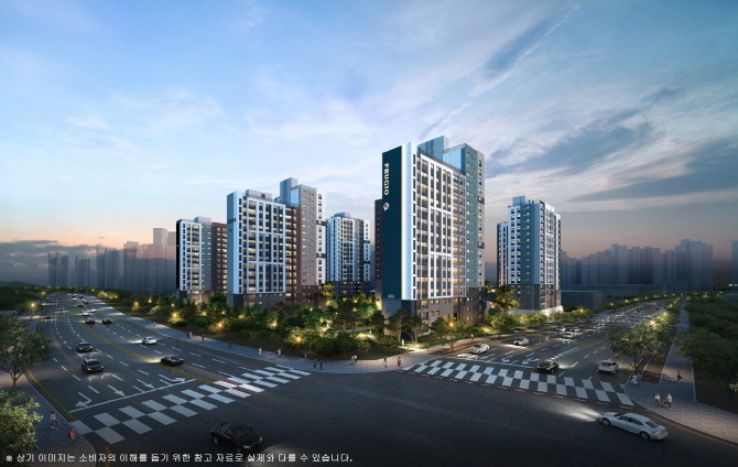 운정신도시 푸르지오 더 스마트 야경투시도. Ⓒ 대우건설