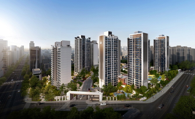 '더 뉴 하우스'가 적용될 삼성동 힐스테이트 2단지 조감도. © 현대건설