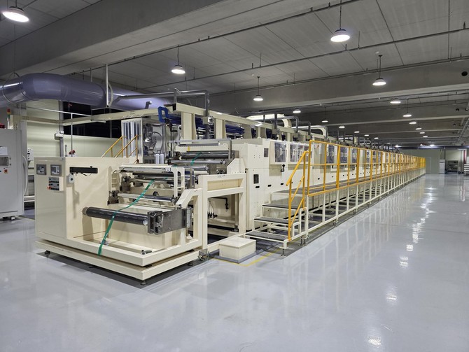 태성의 이차전지 복합동박용 설비. ⓒ 태성