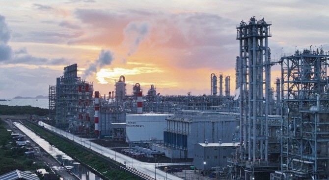 롯데케미칼 인도네시아(LCI) 석유화학단지 전경. ⓒ 롯데케미칼