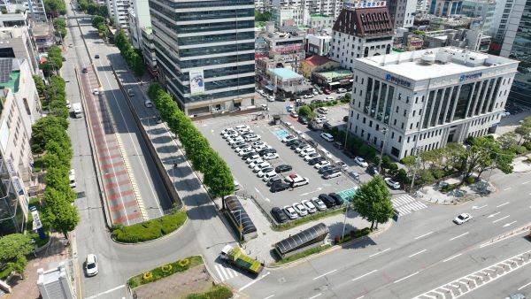 무진로 공영주차장 전경. ⓒ 광산구