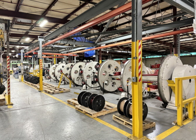 에식스솔루션즈 북미 공장 내 변압기용 특수 권선 설비. ⓒ LS그룹