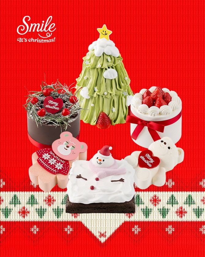 노티드가 크리스마스 시즌을 맞아 홀리데이 케이크 6종 출시와 함께 사전 예약을 시작한다. © 노티드