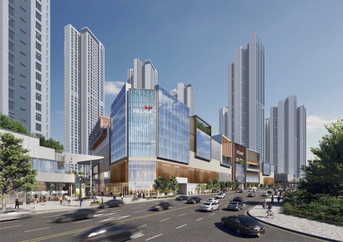 스타필드 빌리지 운정 외부 전경 조감도. © 신세계프라퍼티