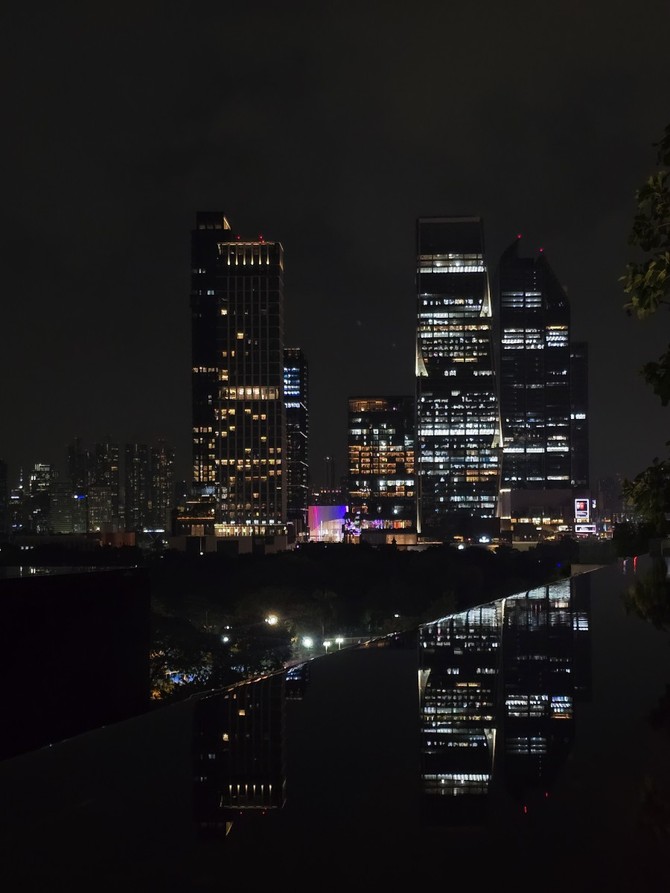 두짓 아룬 스카이파크에서 볼 수 있는 방콕의 도심 풍경. =박진우 기자