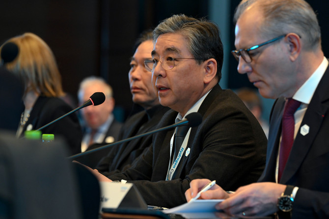 '수소위원회 CEO Summit'에서 장재훈 현대차그룹 부회장이 발언하고 있는 모습. ⓒ 현대자동차그룹