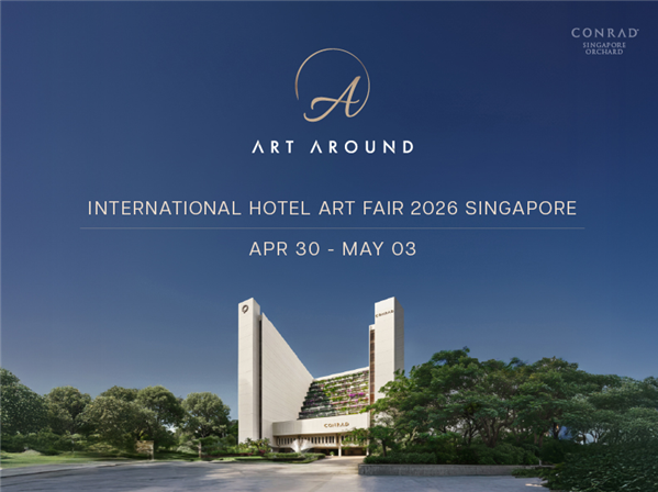 2026년 4월 싱가포르에서 열리는 'ArtAround Hotel Art Fair Singapore 2026 at Conrad Singapore Orchard' 포스터. ⓒ 르뮤제