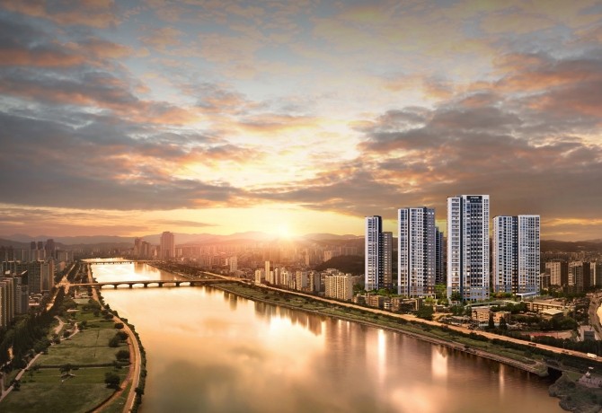 태화강 센트럴 아이파크 석경투시도. Ⓒ HDC현대산업개발