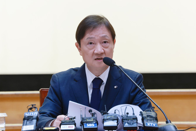 이찬진 금융감독원장이 지난 1일 서울 여의도 금감원에서 출입기자단 간담회를 하고 있다. ⓒ 연합뉴스