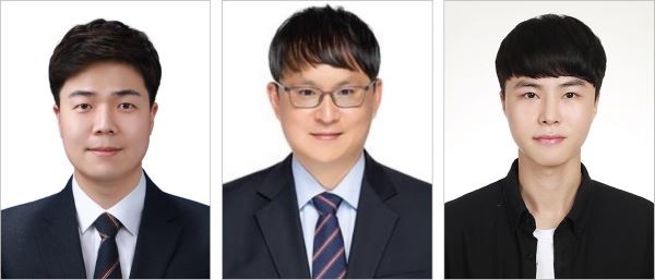 왼쪽부터 홍성훈 계명대 교수, 윤석민 한화시스템 수석연구원, 이로운 계명대 석사 졸업생(현 Riibotics 재직). ⓒ 계명대학교