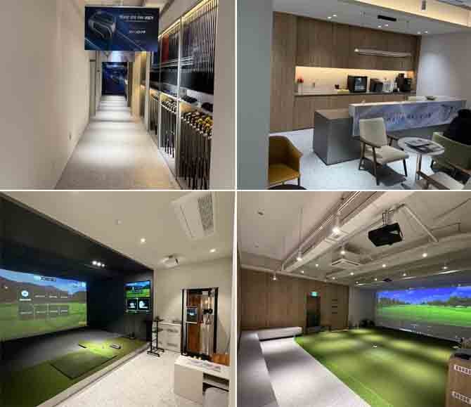 던롭 프라이빗 청담은 다양한 샤프트와 트랙맨이 갖춰져 있어 골퍼 니즈에 맞는 피팅을 할 수 있다. ⓒ 던롭