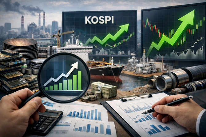 지난해 코스피 상장 기업들의 영업이익은 302조원으로 전년 대비 21.0% 증가할 것으로 추정된다. ⓒ 챗GPT 생성 이미지