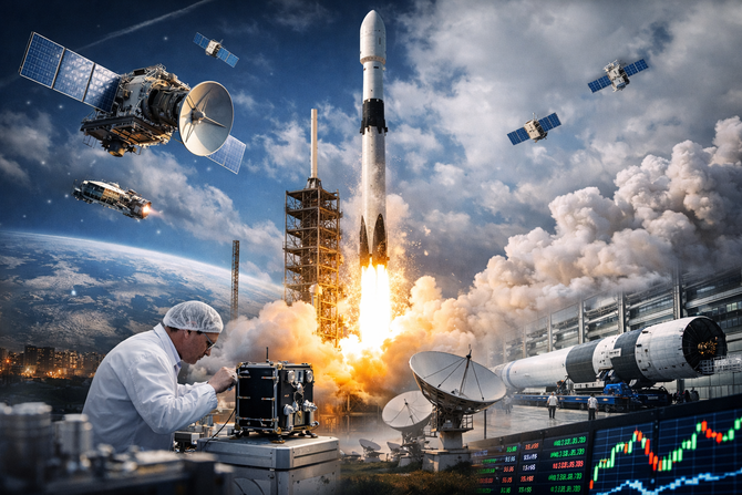 우주항공 테마 상장지수펀드(ETF)로 투자자 관심이 몰리며 수익률이 가파르게 상승하는 모습이다. 이제 시장의 기준은 '누가 실제로 돈을 버느냐'로 빠르게 옮겨가고 있다. ⓒ 챗GPT 생성 이미지