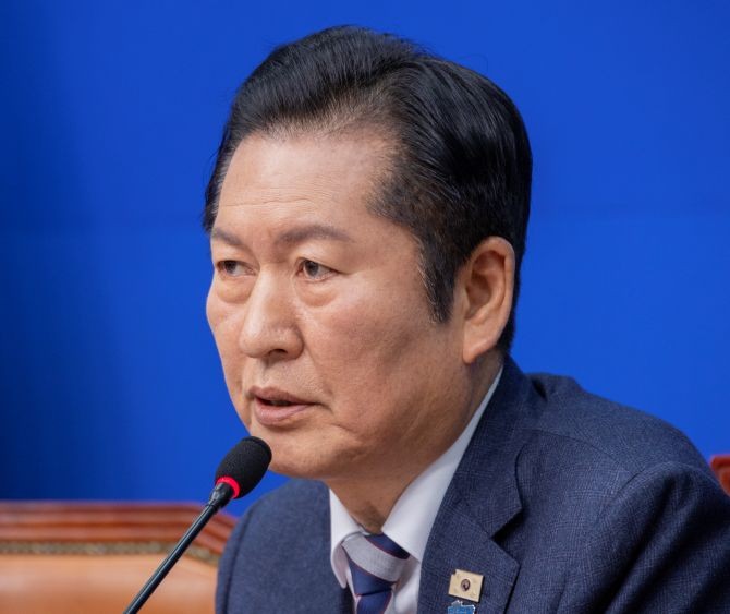 정청래 더불어민주당 대표. © 연합뉴스