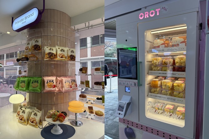 매장 곳곳에 비치된 디저트 모습. = 이인영 기자