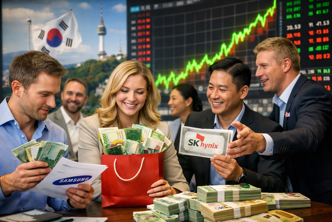 금융감독원에 따르면 지난해 12월 말 기준 외국인이 보유한 국내 상장주식 가치는 1326조8000억원으로 집계됐다. ⓒ 챗GPT 생성 이미지