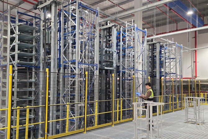 CJ대한통운 사우디GDC에 도입한 멀티셔틀 시스템. ⓒ CJ대한통운