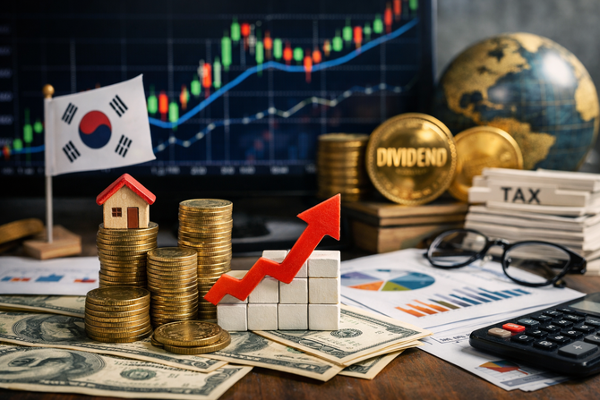 올해부터 일정 요건을 충족한 상장사의 배당에 대해 14~30% 세율을 적용하는 제도인 배당 분리과세가 시행됐다. ⓒ 챗GPT 생성 이미지