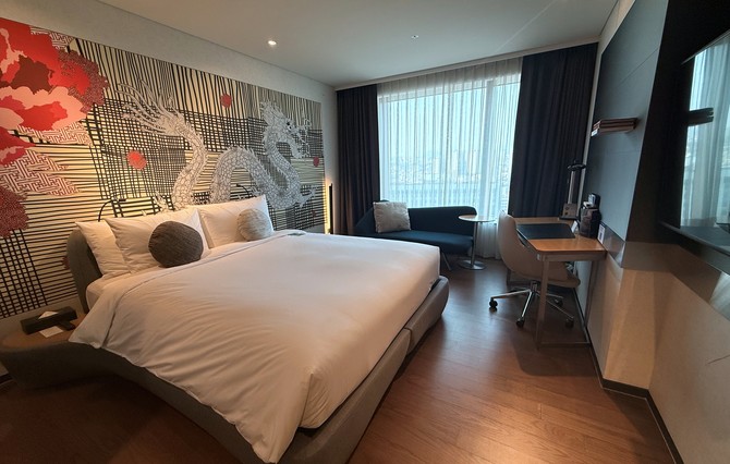 노보텔 수페리어 객실 내부 모습. = 이인영 기자