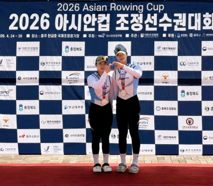 장성군 조정팀(왼쪽부터 김미수, 유지현 선수). ⓒ 장성군