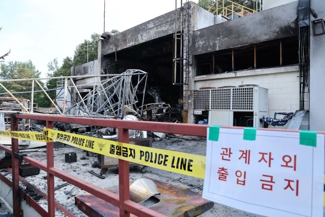 지난 1일 폭발 사고가 발생한 대전 유성구 한화에어로스페이스 대전사업장. ⓒ 연합뉴스