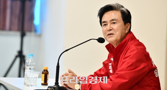 국민의힘 김태흠 충남도지사 후보. =오영태 기자