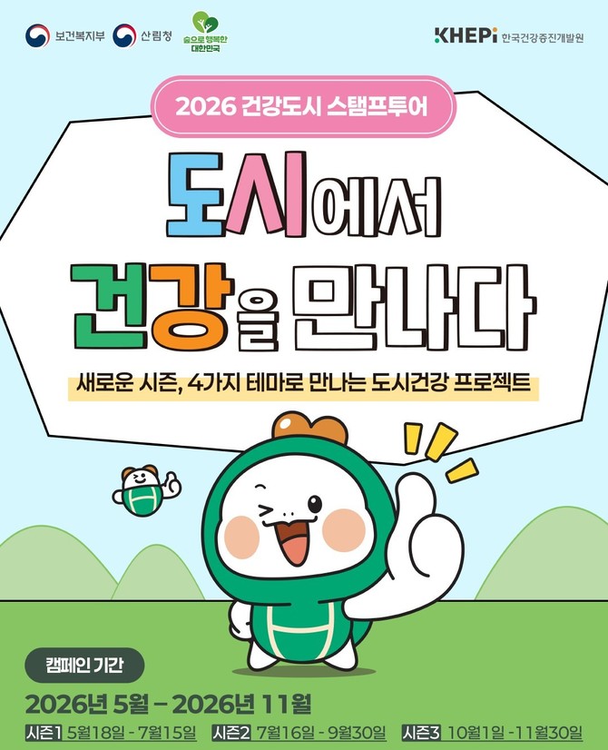 2026 건강도시 도장찍기여행(스탬프투어) 포스터. ⓒ 산림청