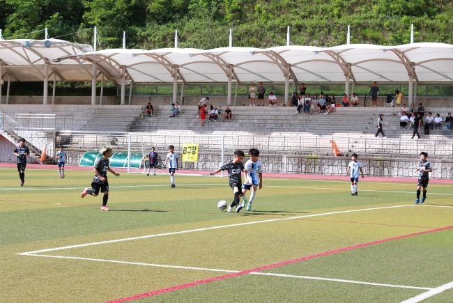 지난해 실시한 울진금강송배 전국 유소년클럽 축구경기 모습. ⓒ 울진군