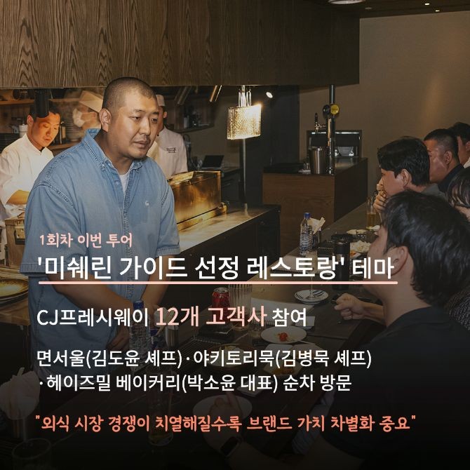 고메 인사이트 투어 현장(김병묵 셰프). Ⓒ CJ프레시웨이