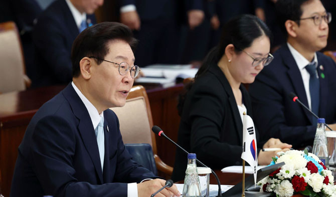 이 대통령은 후렐수흐 몽골 대통령과의 우정을 바탕으로 전략적 동반자 관계를 한층 심화시켜 나가기로 했다. ⓒ 연합뉴스