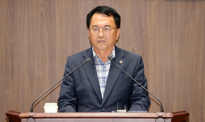 제370회 임시회 제1차 본회의 편삼범 의원 5분발언 모습. ⓒ 의회사무국