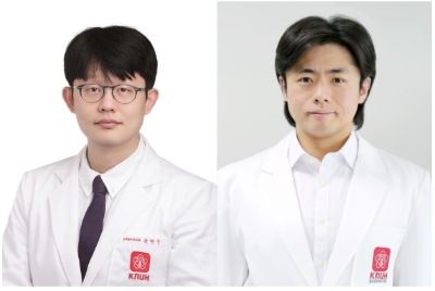 왼쪽부터 칠곡경북대병원 유방외과 강병주, 문준석 교수. ⓒ 칠곡경북대학교병원