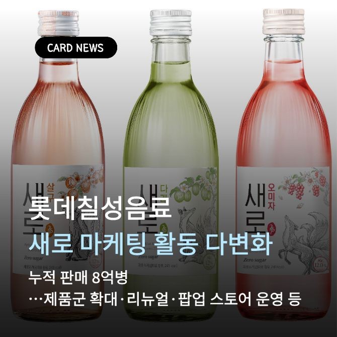 새로 플레이버 3종. Ⓒ 롯데칠성음료