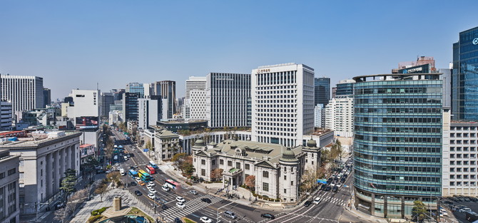 한국은행 본부 전경. © 한국은행