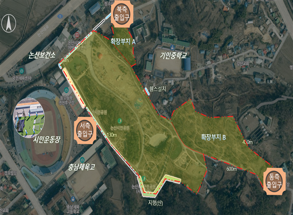 2027 논산세계딸기산업엑스포, 행사장 위치도. ⓒ 2027 논산세계딸기산업엑스포조직위원회