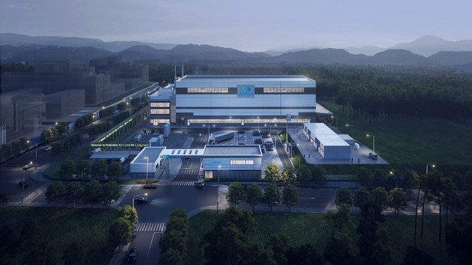 피노의 합작사 씨앤피신소재테크놀로지가 포항 영일만 4산업단지에 건설하는 LFP 양극재 공장 조감도. ⓒ 피노